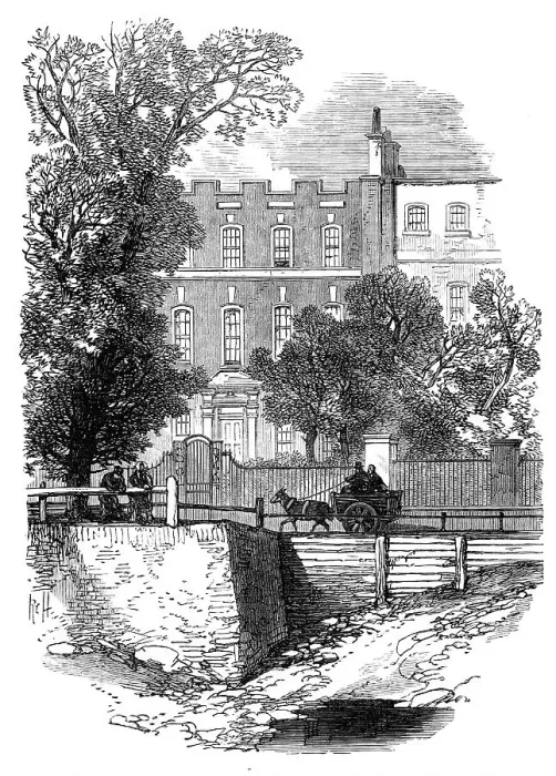 Framed Print : The house of the late Daniel Maclise, R.A. in Cheyne-Walk, Chelsea, 1870. Creator: Unknown Framed Print : The house of the late Daniel Maclise, R.A. in Cheyne-Walk, Chelsea, 1870. Creator: Unknown