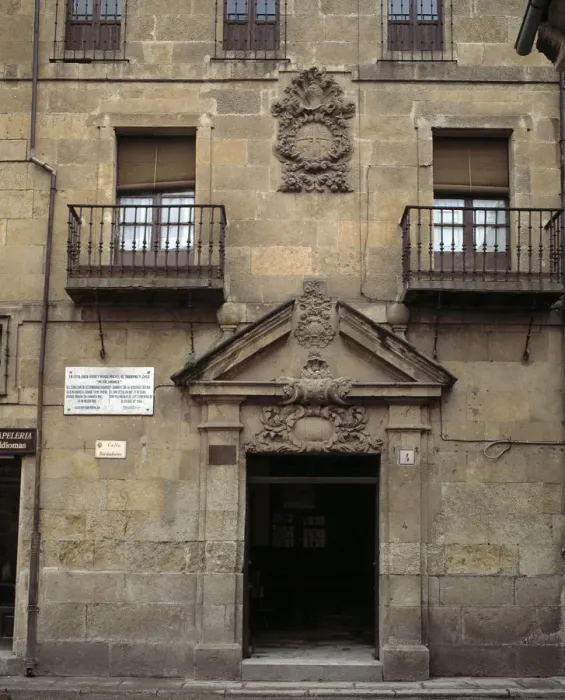 Framed Print : Front of the house where lived and died Miguel de Unamuno (1864-1936), Spanish writer Framed Print : Front of the house where lived and died Miguel de Unamuno (1864-1936), Spanish writer