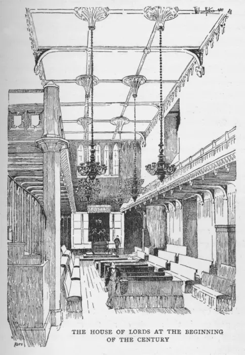 Framed Print : The House of Lords at the Beginning of the Century, c1897. Artist: William Patten Framed Print : The House of Lords at the Beginning of the Century, c1897. Artist: William Patten
