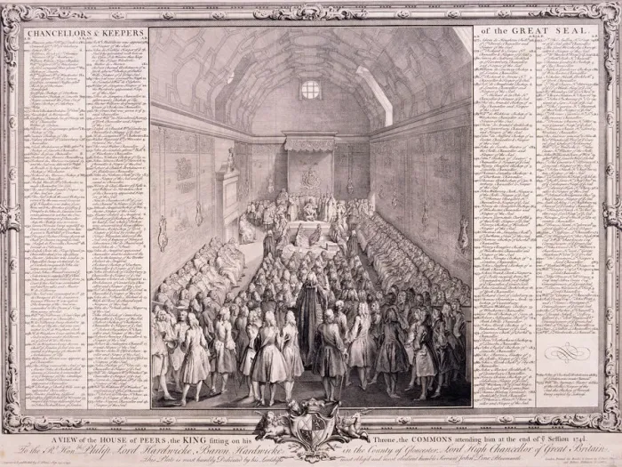 Framed Print : House of Lords, Palace of Westminster, London. Artist: John Pine Framed Print : House of Lords, Palace of Westminster, London. Artist: John Pine