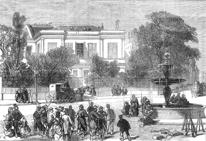 Framed Print : House of M. Thiers, Place St. Georges, Paris, 1871. Creator: C. R Framed Print : House of M. Thiers, Place St. Georges, Paris, 1871. Creator: C. R