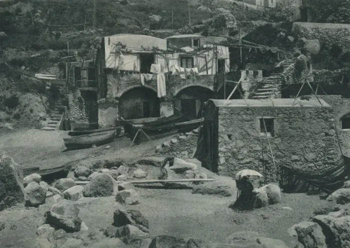 Framed Print : House on the Marina Grande, Capri, Italy, 1927. Artist: Eugen Poppel Framed Print : House on the Marina Grande, Capri, Italy, 1927. Artist: Eugen Poppel