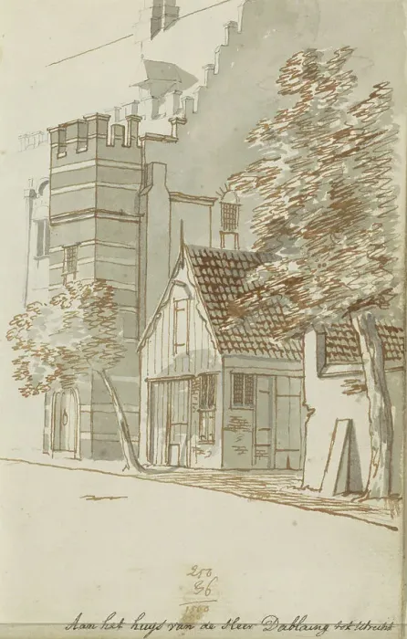 Framed Print : House of Mr. D'Ablaing at the Bisschopshof in Utrecht, c.1783-c.1797. Creator: Johannes Huibert Prins Framed Print : House of Mr. D'Ablaing at the Bisschopshof in Utrecht, c.1783-c.1797. Creator: Johannes Huibert Prins