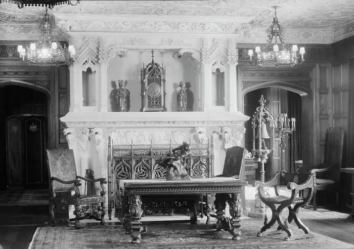 Framed Print : House of Mrs. Robert L. Dodge, 1933 Oct. Creator: Arnold Genthe Framed Print : House of Mrs. Robert L. Dodge, 1933 Oct. Creator: Arnold Genthe