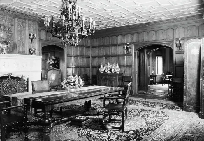 Framed Print : House of Mrs. Robert L. Dodge, 1933 Oct. Creator: Arnold Genthe Framed Print : House of Mrs. Robert L. Dodge, 1933 Oct. Creator: Arnold Genthe