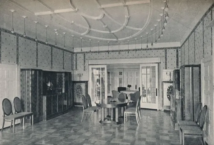 Framed Print : House Near Bielefeld, The Dining Room, c1912