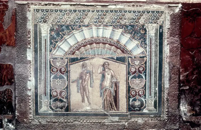 Framed Print : House of Neptune and Amphitrite mosaic, Roman, Herculaneum, c69 Framed Print : House of Neptune and Amphitrite mosaic, Roman, Herculaneum, c69