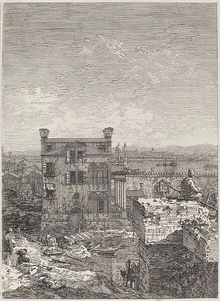 The House with the Peristyle [right], 1741. Creator: Canaletto