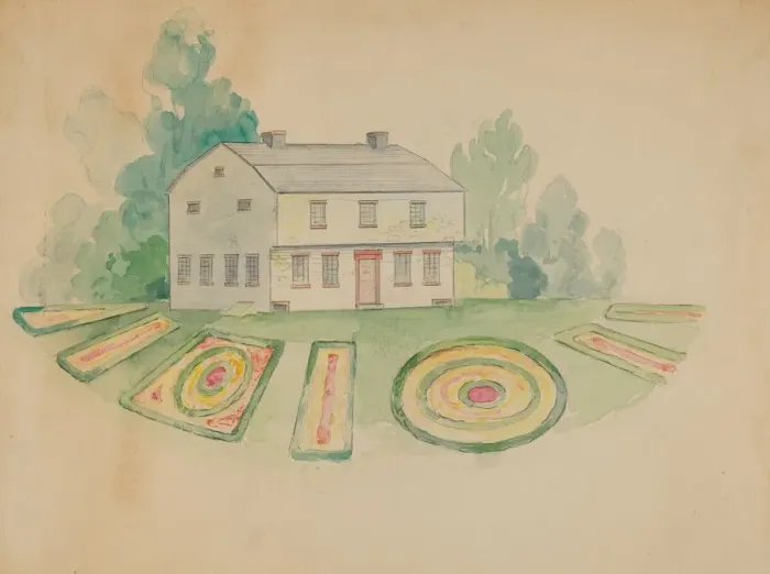 Framed Print : House of Peter Stuyvesant, c. 1936. Creator: George Stonehill Framed Print : House of Peter Stuyvesant, c. 1936. Creator: George Stonehill