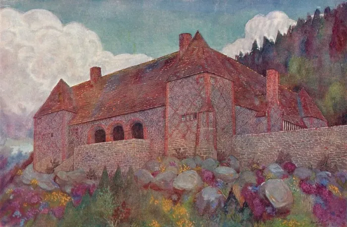 Framed Print : A House in Poland: View from the South-East, c20th century. Artist: Mackay Hugh Baillie Scott Framed Print : A House in Poland: View from the South-East, c20th century. Artist: Mackay Hugh Baillie Scott