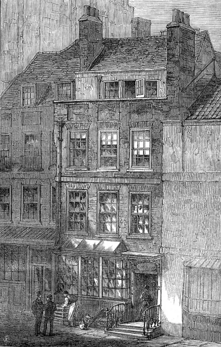 Framed Print : The house in which Pope was born, 1872. Creator: Unknown Framed Print : The house in which Pope was born, 1872. Creator: Unknown
