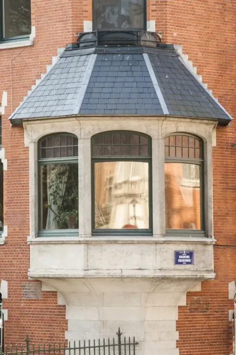 Framed Print : House of the Quakers, 50 Sq. Ambiorix, Brussels, Belgium, (1899), c2014-2017. Artist Framed Print : House of the Quakers, 50 Sq. Ambiorix, Brussels, Belgium, (1899), c2014-2017. Artist