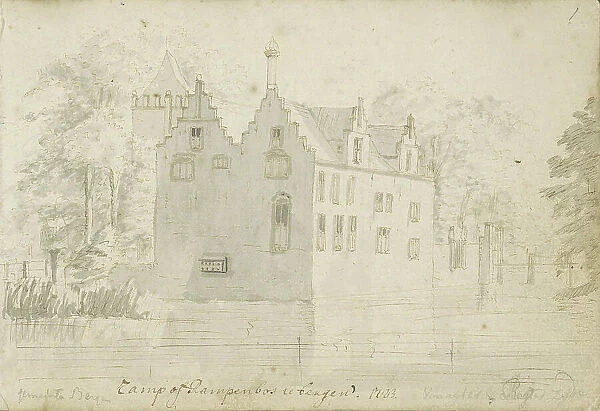 House in Rampenbosch Castle in Bergen, 1723. Creator: Abraham Meyling