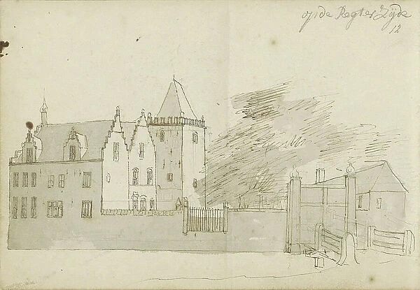 House in Rampenbosch Castle in Bergen, 1724. Creator: Abraham Meyling