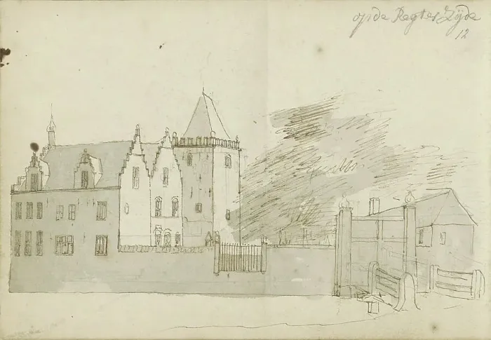 Framed Print : House in Rampenbosch Castle in Bergen, 1724. Creator: Abraham Meyling Framed Print : House in Rampenbosch Castle in Bergen, 1724. Creator: Abraham Meyling