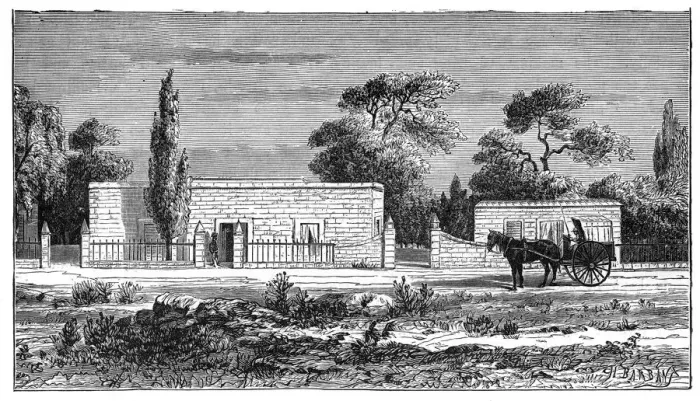 Framed Print : House of a rich Boer, South Africa, c1890 Framed Print : House of a rich Boer, South Africa, c1890