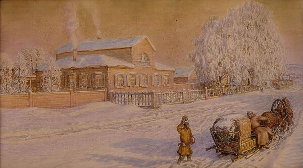 Our House in Ryabovo, 1918-1919. Artist: Vasnetsov, Appolinari Mikhaylovich (1856-1933)