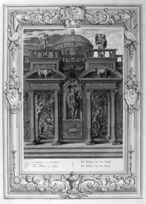 Framed Print : The House of Sleep, 1733. Artist: Bernard Picart Framed Print : The House of Sleep, 1733. Artist: Bernard Picart