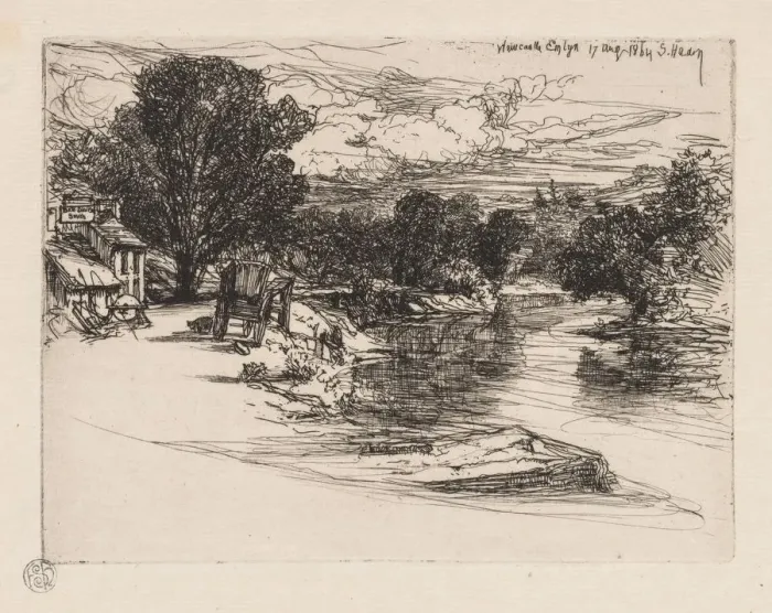 Framed Print : House of the Smyth. Creator: Francis Seymour Haden (British, 1818-1910) Framed Print : House of the Smyth. Creator: Francis Seymour Haden (British, 1818-1910)