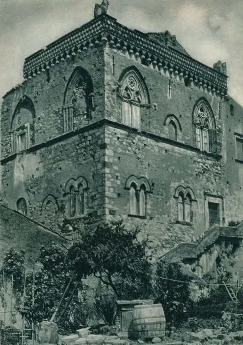 Framed Print : House from the time of Islamic rule, Taormina, Sicily, Italy, 1927. Artist: Eugen Poppel Framed Print : House from the time of Islamic rule, Taormina, Sicily, Italy, 1927. Artist: Eugen Poppel