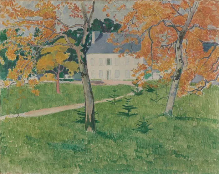Framed Print : House among trees. Pont-Aven, 1888. Artist: Bernard, Emile (1868-1941) Framed Print : House among trees. Pont-Aven, 1888. Artist: Bernard, Emile (1868-1941)