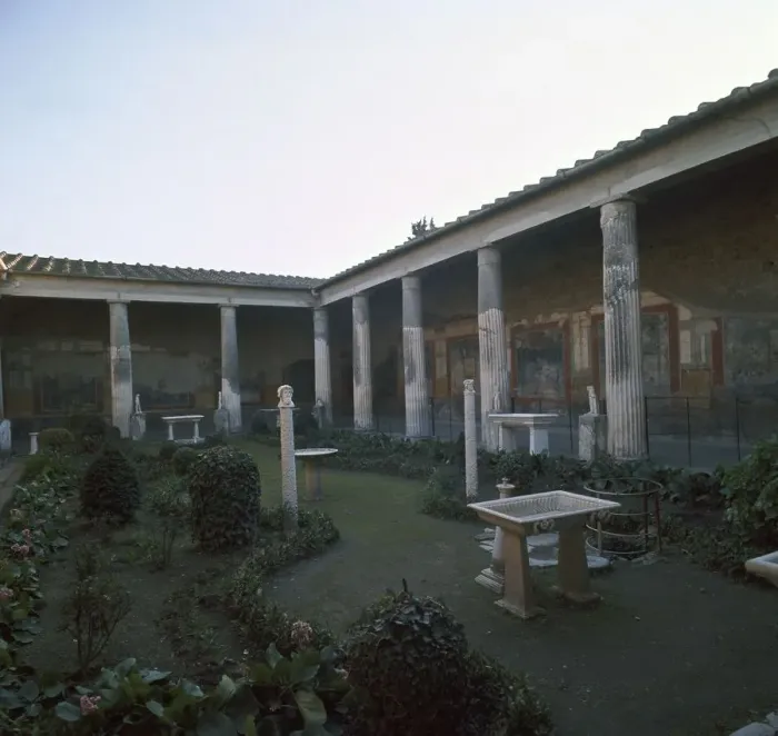 Framed Print : House of the Vettii in the Roman town of Pompeii, 1st century Framed Print : House of the Vettii in the Roman town of Pompeii, 1st century