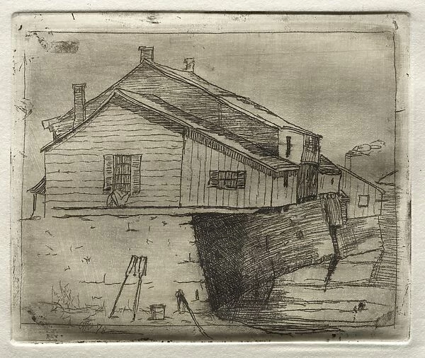 House Over Water, 1878. Creator: Otto H. Bacher (American, 1856-1909)