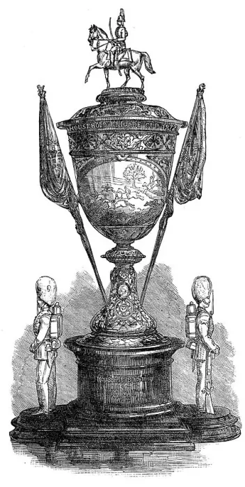 Framed Print : The Household Brigade Steeplechase Cup, 1872. Creator: Unknown Framed Print : The Household Brigade Steeplechase Cup, 1872. Creator: Unknown