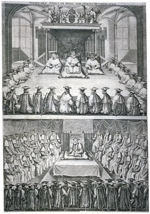 Framed Print : Houses of Convocation, London, c1623 Framed Print : Houses of Convocation, London, c1623