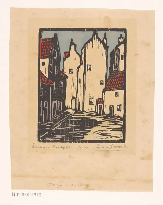 Framed Print : Houses in The Hague, 1922. Creator: Jacques Jeichienus Ottens Framed Print : Houses in The Hague, 1922. Creator: Jacques Jeichienus Ottens