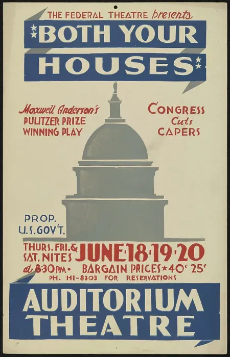 Framed Print : Both Your Houses, Oakland, CA, 1936. Creator: Unknown Framed Print : Both Your Houses, Oakland, CA, 1936. Creator: Unknown