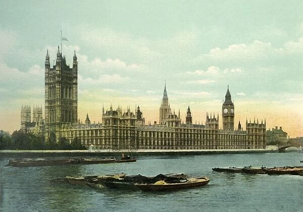 The Houses of Parliament, c1900s. Creator: Eyre & Spottiswoode
