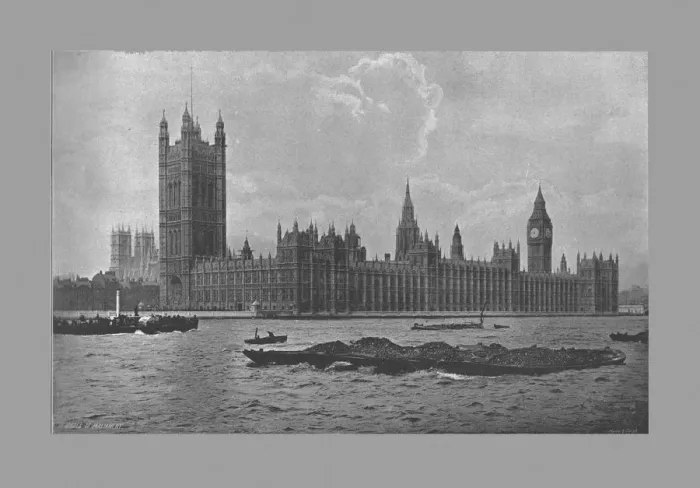 Framed Print : The Houses of Parliament, London, c1900. Artist: Frith & Co Framed Print : The Houses of Parliament, London, c1900. Artist: Frith & Co