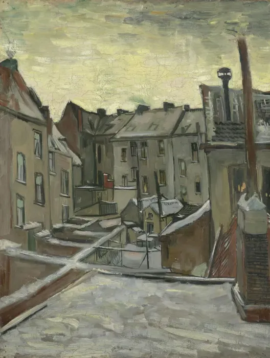 Framed Print : Houses Seen from the Back, Antwerp Framed Print : Houses Seen from the Back, Antwerp