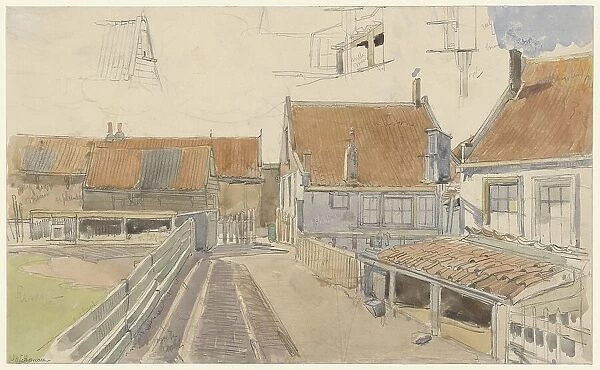 Houses in Vinkenbuurt, Amsterdam, 1885. Creator: Jan Hanau
