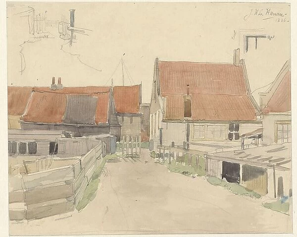 Houses in the Vinkenbuurt, Amsterdam, 1886. Creator: Jan Hanau