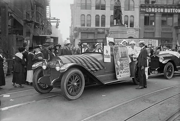 Housewives' League car, 1917. Creator: Bain News Service
