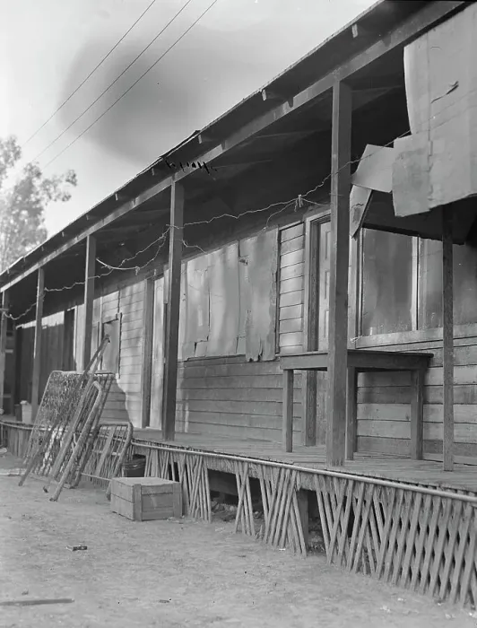 Framed Print : Housing, Brawley, Imperial Valley, California, 1935. Creator: Dorothea Lange Framed Print : Housing, Brawley, Imperial Valley, California, 1935. Creator: Dorothea Lange