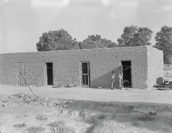 Housing for Mexican field laborers, near Chandler, Arizona, 1937. Creator: Dorothea Lange