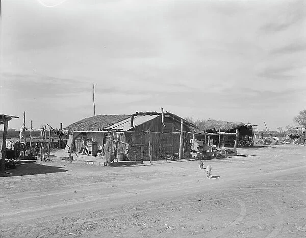 Housing typical of that afforded Mexican field workers of the Imperial Valley, 1937. Creator: Dorothea Lange