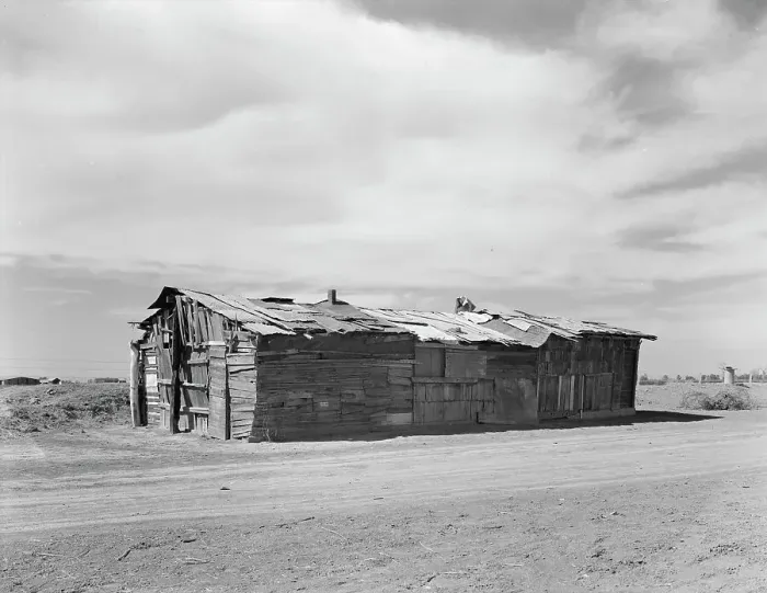 Framed Print : Housing typical of that afforded Mexican field workers of the Imperial Valley, 1937. Creator: Dorothea Lange Framed Print : Housing typical of that afforded Mexican field workers of the Imperial Valley, 1937. Creator: Dorothea Lange