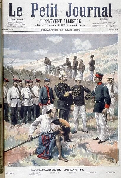 The Hova army, Madagascar, 1895. Artist: F Meaulle