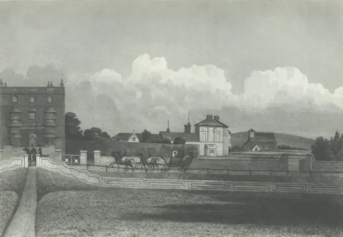 Framed Print : Hove Church, From the Sea, 1835. Creator: Charles J Smith Framed Print : Hove Church, From the Sea, 1835. Creator: Charles J Smith