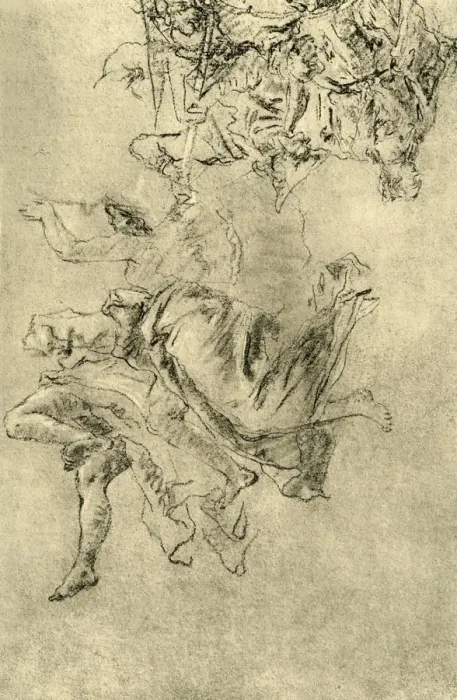 Framed Print : Hovering Geniuses, 1752-1753, (1928). Artist: Giovanni Battista Tiepolo Framed Print : Hovering Geniuses, 1752-1753, (1928). Artist: Giovanni Battista Tiepolo