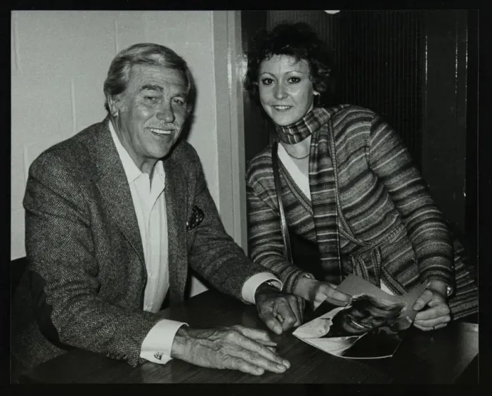 Framed Print : Howard Keel after his concert at the Forum Theatre, Hatfield, Hertfordshire, 14 May 1983 Framed Print : Howard Keel after his concert at the Forum Theatre, Hatfield, Hertfordshire, 14 May 1983