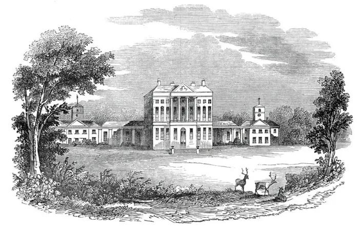 Framed Print : Howick Hall, 1845. Creator: Unknown Framed Print : Howick Hall, 1845. Creator: Unknown