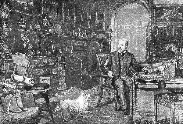 'H.R.H. The Prince of Wales in his Study at Marlborough House, 1891. Creator: Unknown