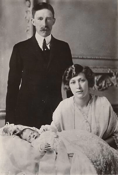 H.R.H. Princess Mary & Viscount Lascelles with their Son, George Henry Hubert Lascelles