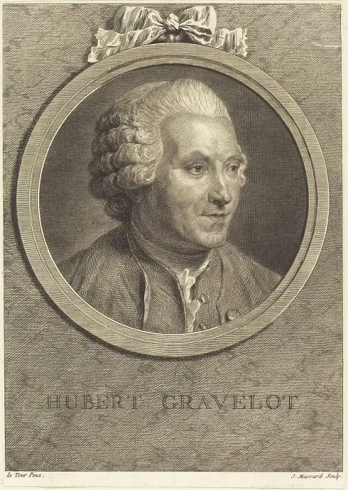 Framed Print : Hubert Gravelot. Creator: Jean Massard Framed Print : Hubert Gravelot. Creator: Jean Massard