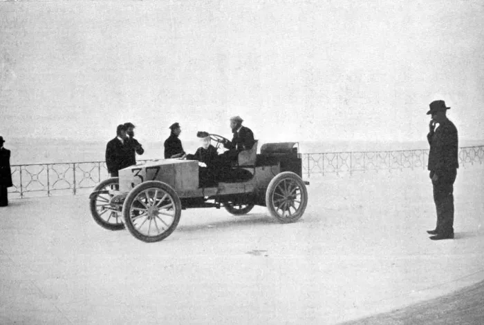 Framed Print : Hubert le Blon, in his Gardner-Serpollet steam car, Nice, 1903 Framed Print : Hubert le Blon, in his Gardner-Serpollet steam car, Nice, 1903